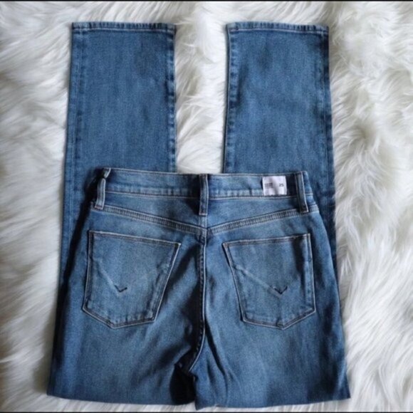 NEW Hudson Zoeey High Rise Straight Leg Light Blue Denim Jeans Size 25 - Picture 6 of 7